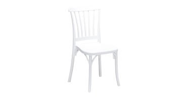 4 Adet Violet Beyaz Sandalye / Balkon-bahçe-mutfak
