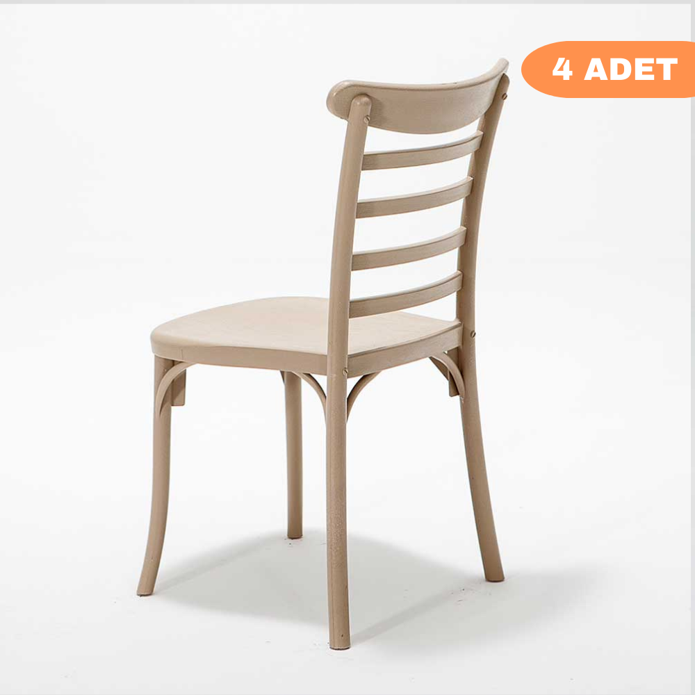 4 Adet Efes Cappucino Sandalye / Balkon-bahçe-mutfak