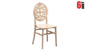 Venüs Cappucino Sandalye (6 Adet)