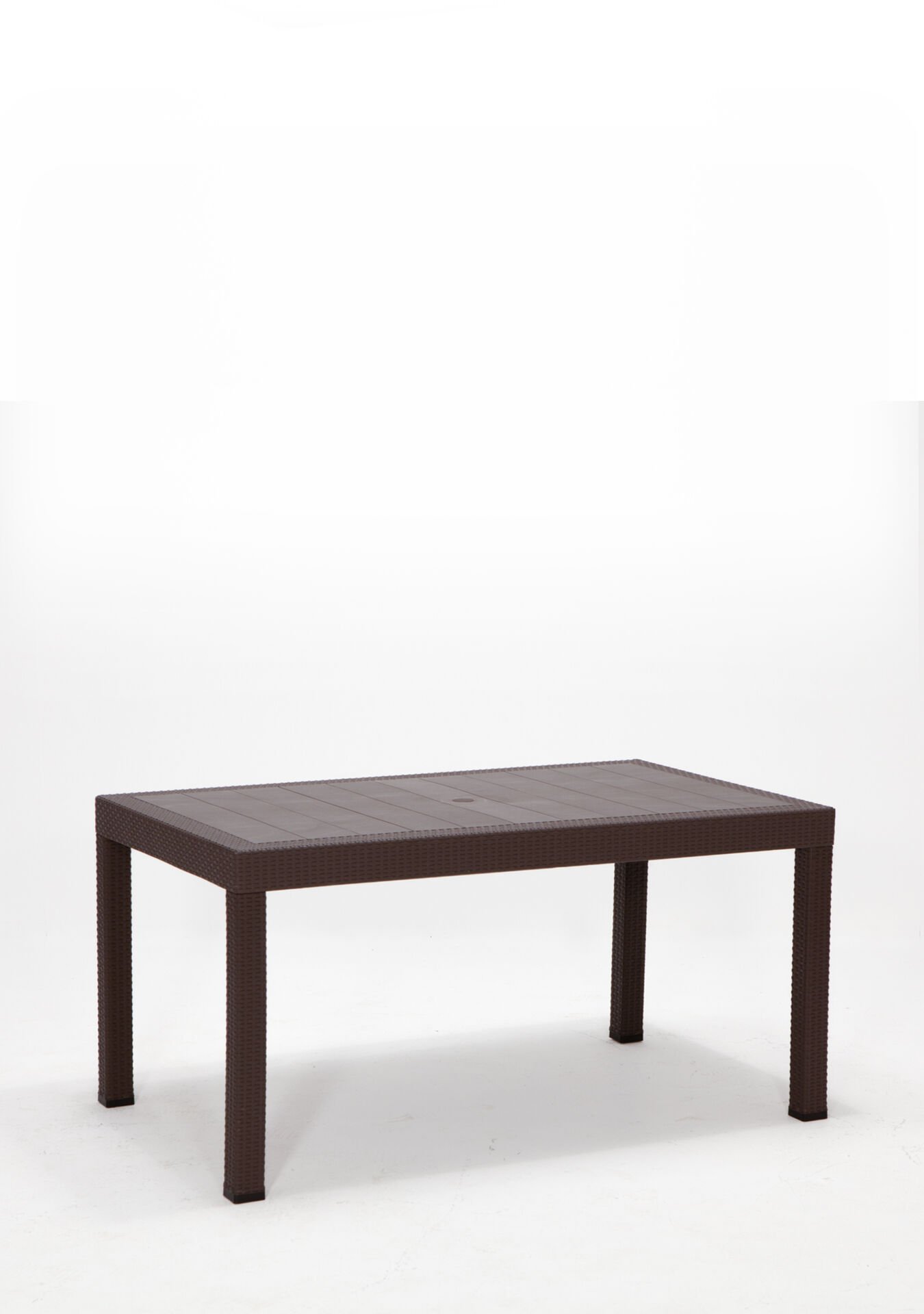 Rattan Lüx Dikdörtgen Kahve Masa Takımı Bahçe&balkon