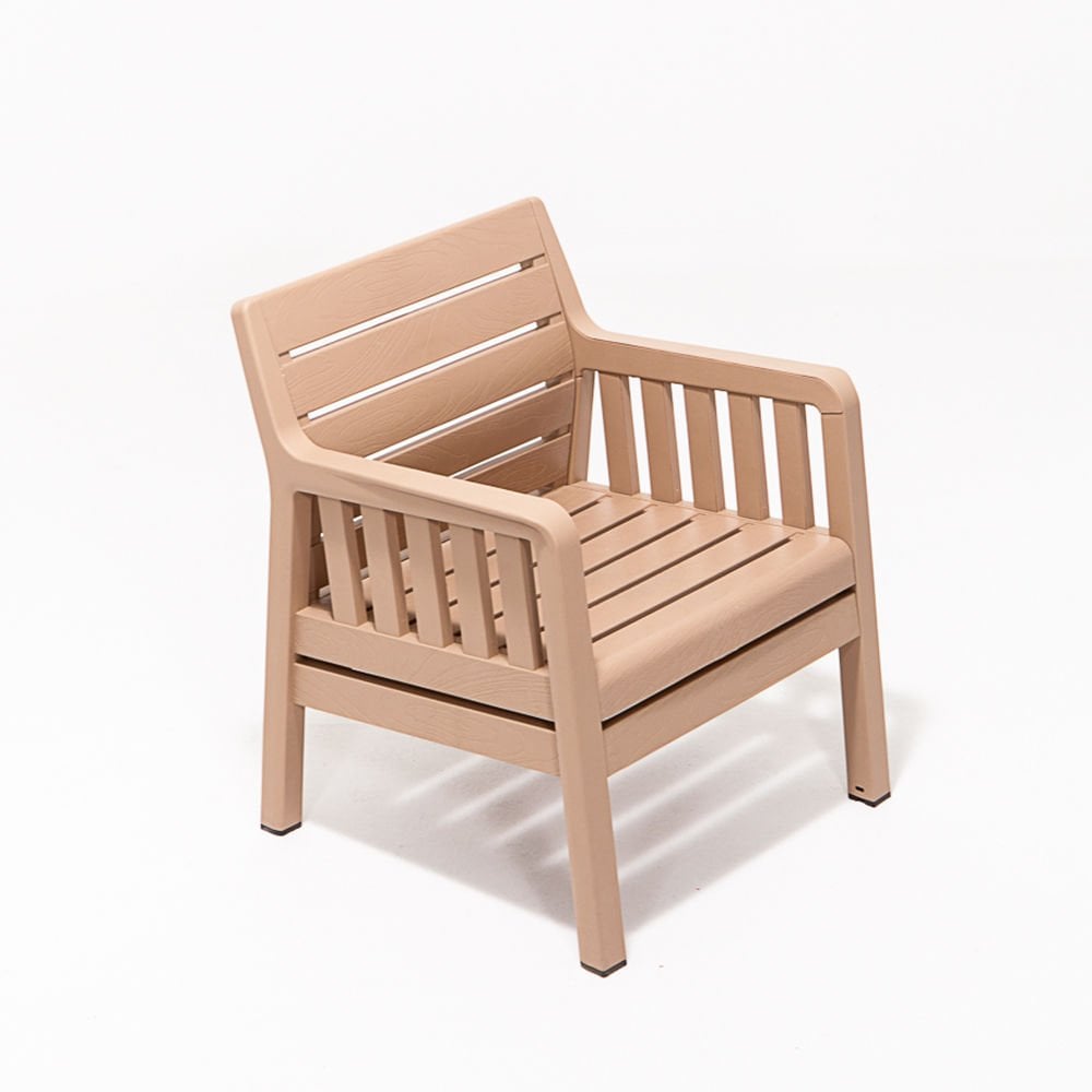 Lara Tekli 1 Kişilik Koltuk Mindersiz Balkon&teras Bahçe Koltuk / Cappucino