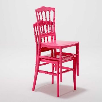 6 Adet Napolyon Sandalye - Pembe