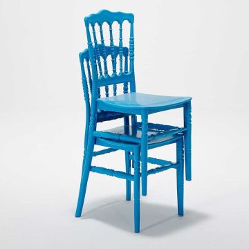 2 Adet Napolyon Sandalye - Mavi