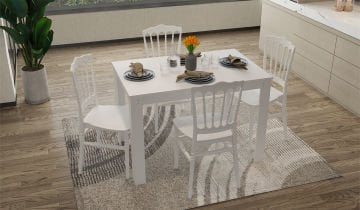 Arda / Miray Mutfak Masa Takımı - Beyaz