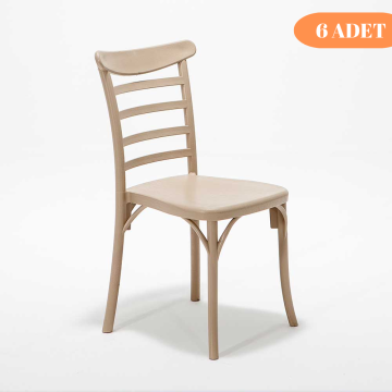 6 Adet Efes Cappucino Sandalye / Balkon-bahçe-mutfak