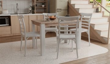 Grande / Efes Mutfak Masa Takımı - Beyaz