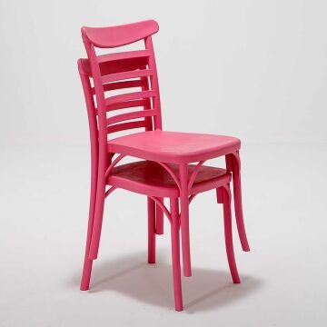 6 Adet Efes Pembe Sandalye / Balkon-bahçe-mutfak