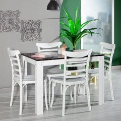 Mirage / Efes Mutfak Masa Takımı - Beyaz