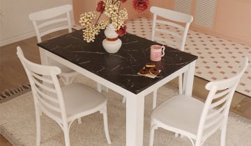 Mirage / Efes Mutfak Masa Takımı - Beyaz