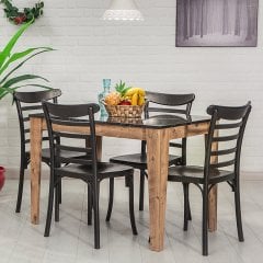 Avrupa / Efes Mutfak Masa Takımı - Siyah